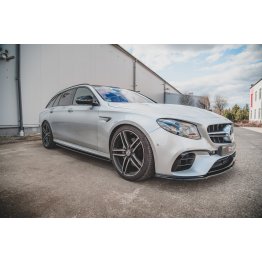 Накладки сплиттеры на пороги на Mercedes E W213 E63 AMG